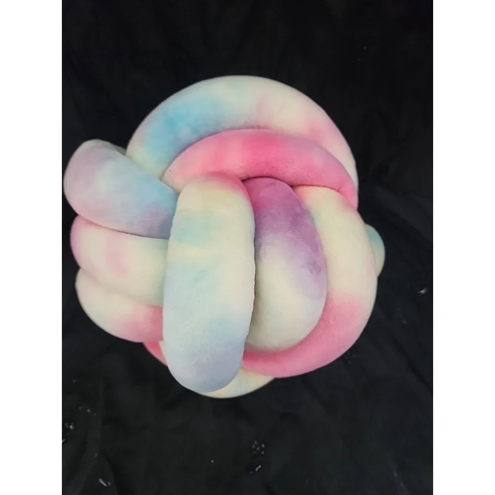 Truly Lou Knot Pillow, Tie Dye, EUC